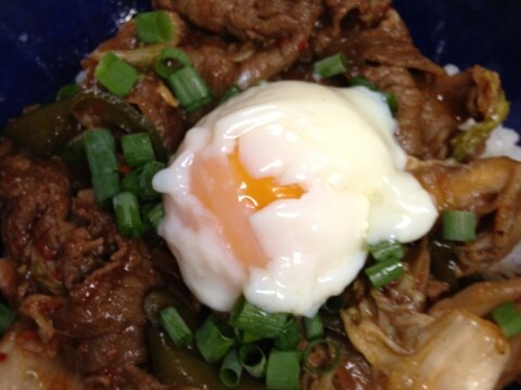 辛うまプルコギ温玉のっけ丼